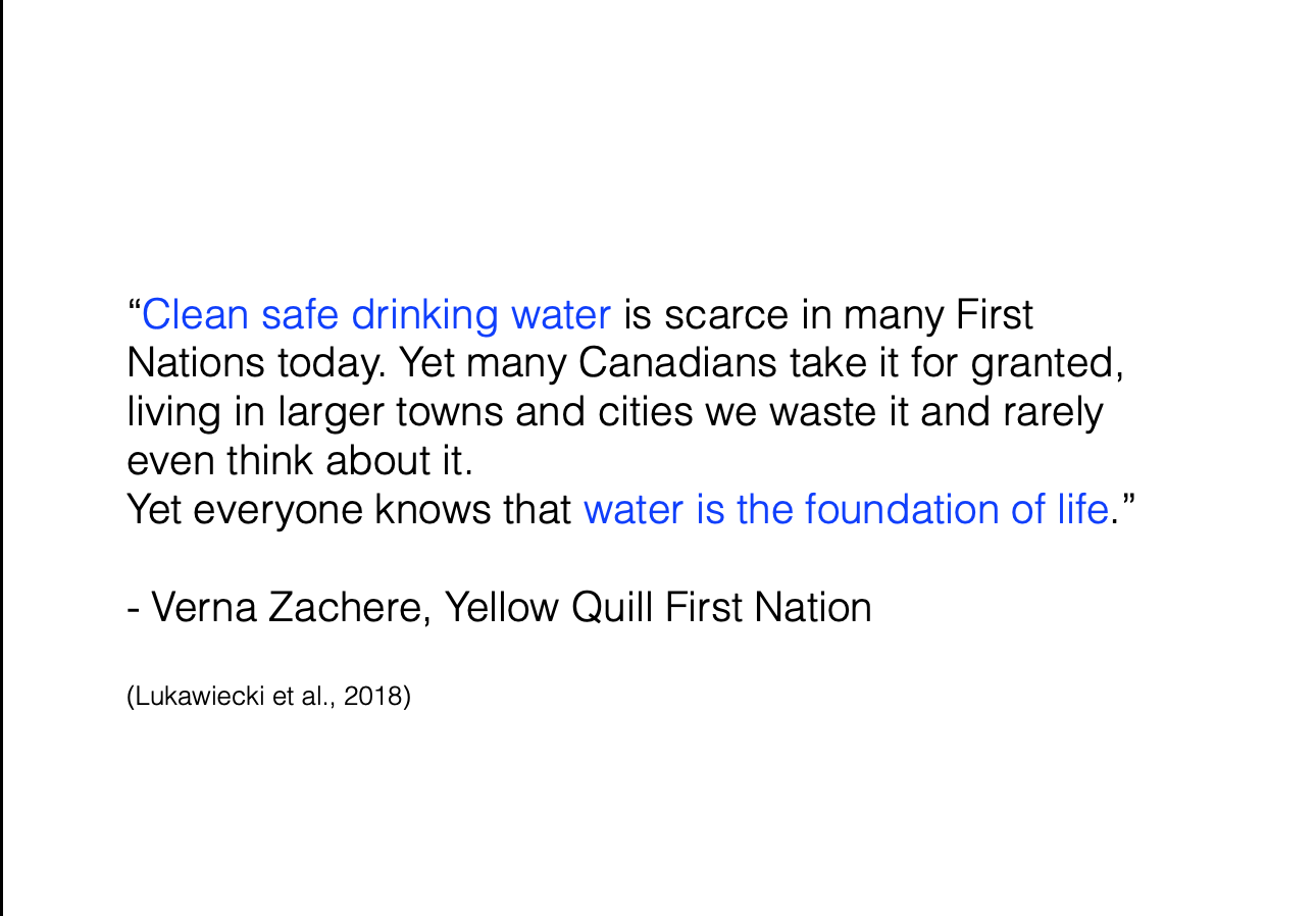 Water Security Presentation Quote